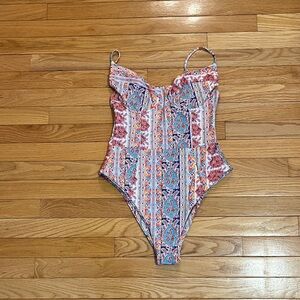 Skatie Colorful Patterned One-Piece Swimsuit